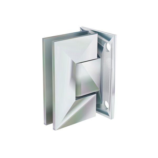 Glass to wall hinge