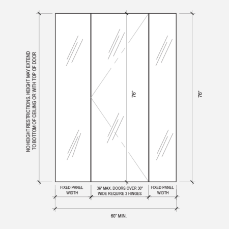 Swing door panel option 4