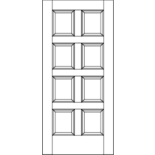 AC8000 panel door