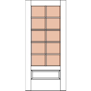 G1001 glass door