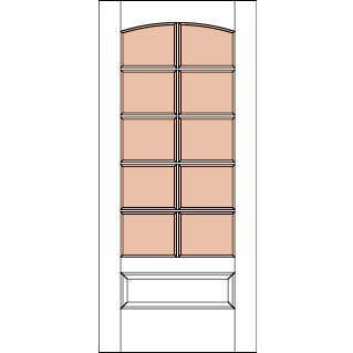 G1021 glass door